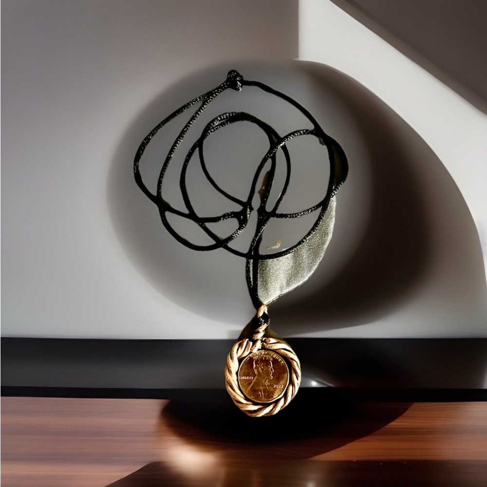 Gold Medal Pendant Necklace